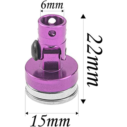 4Pack ShareGoo RC Magnetic Body Post,Alloy Magnetic Stealth Invisible Body Shell Mount Column Compatible with HSP Redcat Himoto Traxxas SCX10 Sakura 4WD 1/10 RC Car (Purple)