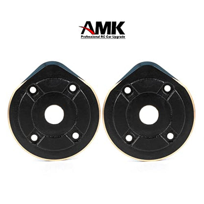 UTB10 Brass Counter Weight Axle Housing Black Coating for Axial RC Crawler 1/10 UTB10 Capra Unlimited Trail Buggy RTR 1.9 4WS Upgrade Part (B- 2pcs UTB10 Portal Cover Plates) - color: B- 2pcs Utb10 Portal Cover Plates