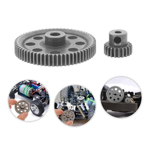 Hemoton Rc Car Kit Hsp Rc Car Replacement Gear Scale Metal High Strength and Precise Matching - color: Dark Grey, size: 1.50X1.30X1.30CM