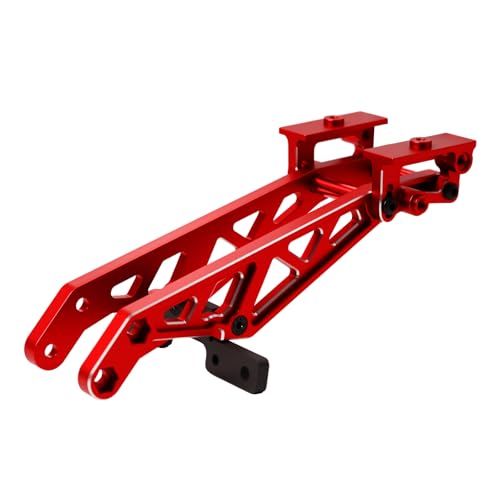 Aluminum RC Rear Wing Mount Upgrades for 1/8 Arrma Kraton V6 6S BLX EXB,Notorious 6S BLX,Replace#ARA320758 (Red) - color: Red