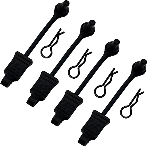 4Pack Rubber Body Clip Retainer Pull Tabs#AR390165 Compatible with Arrma 3S 4S Mega550 Vorteks Senton Granite Big Rock Typhon Outcast 1/10 RC Car
