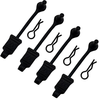 4Pack Rubber Body Clip Retainer Pull Tabs#AR390165 Compatible with Arrma 3S 4S Mega550 Vorteks Senton Granite Big Rock Typhon Outcast 1/10 RC Car