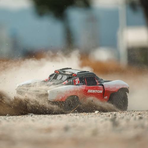 ARRMA RC Truck 1/10 SENTON 4X4 223S BLX BRUSHLESS Short Course Truck RTR (Battery and Charger Not Included) with DSC, RED, ARA4303V4T2 - color: Red