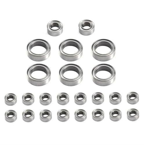 Double Rubber Seal for FMS for FCX24 24Pcs Steel Ball Bearing Set 1/24 rc Car Modified Pieces RC Crawler Upgrade Parts Replacement