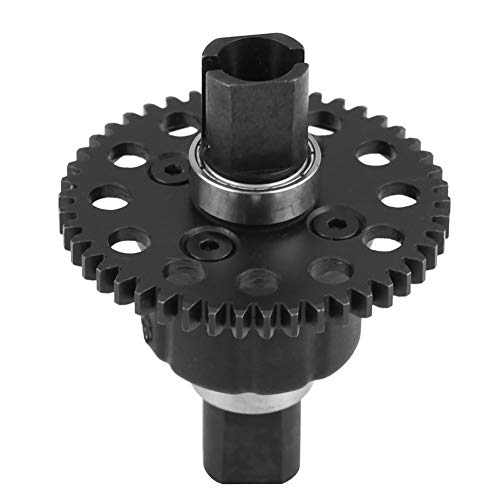 VGEBY RC Middle Differential, Black 46T Steel Gear Center Differential for Model Vehicle Upgrades, for RC Car Enthusiasts and Drag Racing Hobbyists