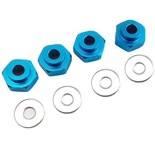 ShareGoo Metal 12mm to 17mm Wheel Hex Adapter Adaptor Converter Compatible with Tamiya Axial RC4WD Traxxas HPI Himoto HSP Losi Kyosho RC 1/10 On-Road Car Buggy Truck Tyre Tires