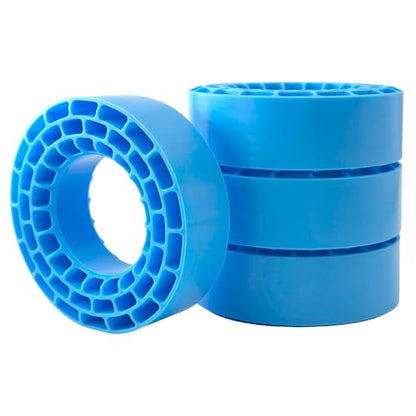 1.55" Silicone Rubber Tire Inserts for 95–97mm RC Crawler Tires – 4PCS (Blue) - color: Blue