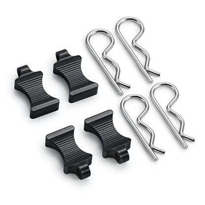 SWX RC Body Clips Pins with Pull Taps for 1/6 RC Crawler Car Axial SCX6 AXI05000 Upgrades Parts (Black) | Body Clips, Pull Taps, Body Pins, Axial SCX6, 1/6 Crawler, Black