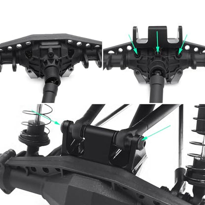 RCHUBAM RC Link Riser Mount for 1/18 Axial UTB18 Capra Upgrade Parts | Aluminum Upper Link Riser,RC Crawler Suspension Upgrade Accessories