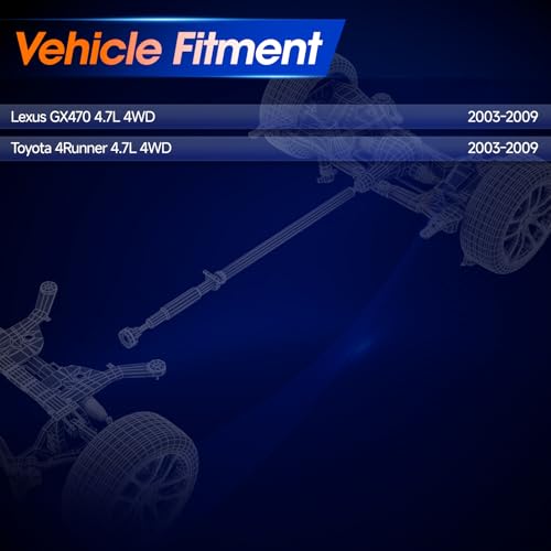 936-777 Rear Drive Shaft Fit for Lexus GX470 2003-2009 V8 4.7L Sport Utility 4WD| Toyota 4Runner 2003-2009 V8 4.7L Sport Utility 4WD, OE 3711060A40, 371106A480 - size: Fit 2003-2009 4Runner V8 4.7L Sport Utility 4WD