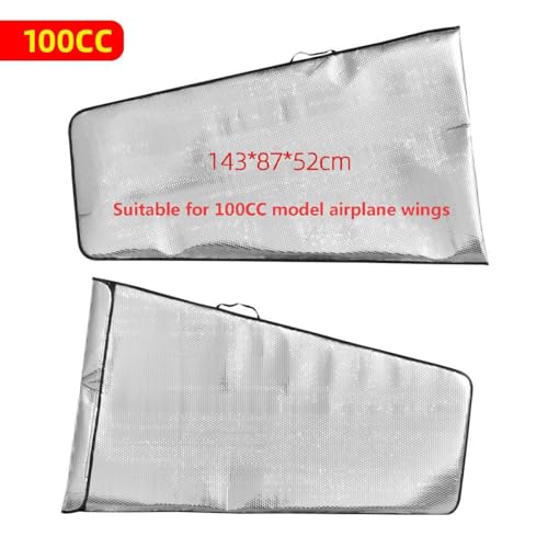 Bubble Protection Wings Bag for for 30-50E/70E /30CC/ 50CC /100CC RC Fixed-Wing Airplane, Can Accommodate 2 Wings &1 Carbon Tube (100CC) - color: 100cc