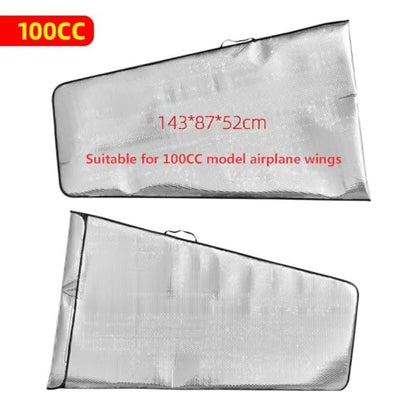 Bubble Protection Wings Bag for for 30-50E/70E /30CC/ 50CC /100CC RC Fixed-Wing Airplane, Can Accommodate 2 Wings &1 Carbon Tube (100CC) - color: 100cc