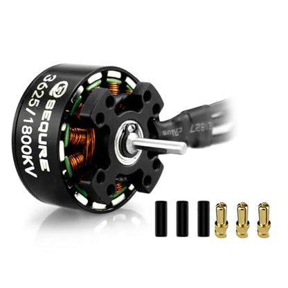 3625 Brushless Motor 1800KV Outrunner Motor 2-4S Outer Rotor Brushless Motor with 3.5mm Male Banana Connector for 1/10 RC Crawler Car