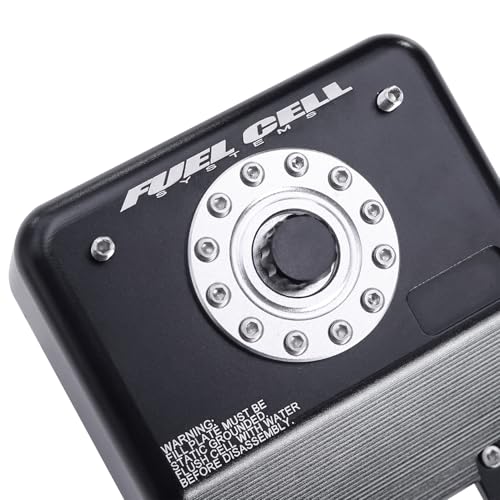 H10 Aluminum Alloy Simulated Cell Receiver Equipment Box Electric Box Fuel Tank for 1/10 RC Crawler Car Vanquish H10 Optic LCG Upgrade Parts (Black) - color: Black
