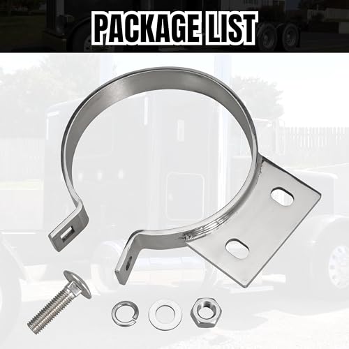5" Stack Exhaust Clamp for Peterbilt 379 359 1987-1993 Exhaust Stack Pipe 5 inch Mount Bracket Replace 10294 (1)