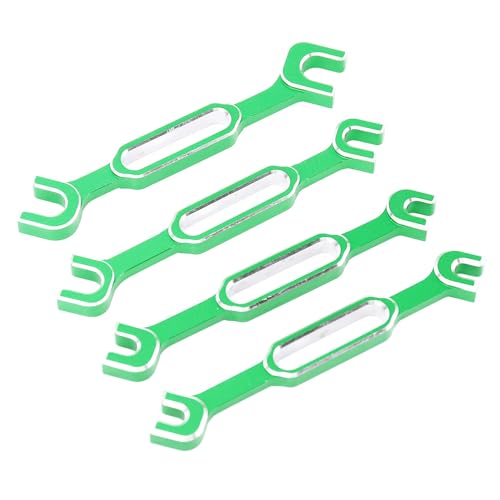 High Efficiency RC Car Maintenance Spanner Kit Lightweight Turnbuckle Wrench 4PCS 3.0-6.0mm for Drift Cars (Green) - color: Green