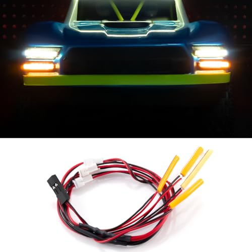 Front/Rear/Side Light with Cable for ARRMA 1/14 Mojave GROM | RC Light Bar Kit RC Car Upgrade Part