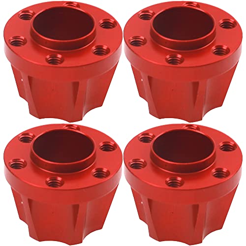 ShareGoo Aluminum 12mm Wheel Hex Hub Extension Adapter Compatible with 1.9 2.2inch Beadlock Wheel Rim Axial SCX10 TRX-4 Gen7 D90 1/10 RC Crawler Car (15mm) - size: 15mm