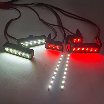 1:7th RC Led Light Kit Headlight Taillights Front/Rear Lamp for 1/7th ARRMA Limitless F1 RC Car Upgrades
