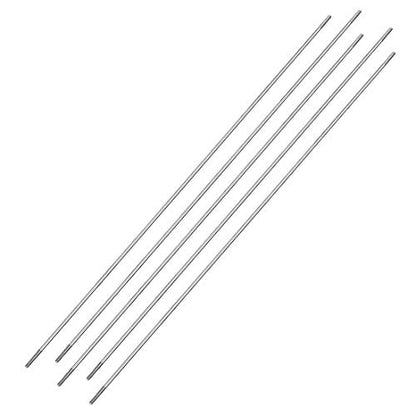 uxcell M2x250mm Pushrod Connector Stainless Steel Rod Linkage,for RC Boat,Car,Airplane,Helicopter,5pcs - size: M2x250mm