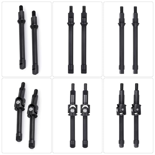 GOUPRC Racing Steel CVD Axle Shafts Driveshaft Front Rear for 1/30 Axial SCX30 RC Crawler Upgrades