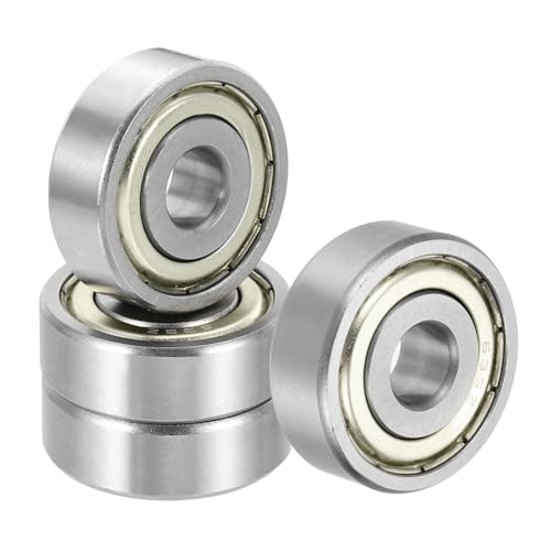uxcell 4 Pack 639ZZ Deep Groove Ball Bearings, 9x30x10mm Chrome Steel Double Shield Bearing for Electric Motor, Home Appliances, Garden Machinery, (ABEC5) - size: 639ZZ
