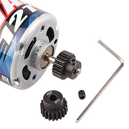 AIMROCK 5-Pack 48P RC Motor Pinion Gears Set: 17T 18T 19T 20T 21T Upgrade Parts for 1/10 RC Car 3.175mm Shaft Motor - size: 17T 18T 19T 20T 21T