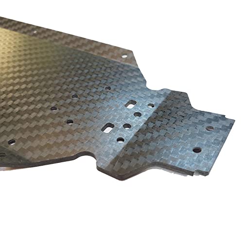 DYNWAVE Carbon Fiber Chassis Skid Plate DIY Replacement for 144001 RC Crawler Car Parts Remote Control Vehicle Accs, and Spare Parts