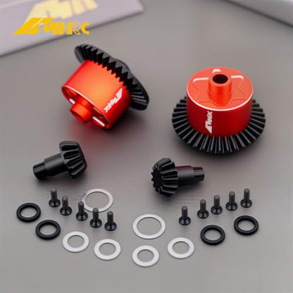 2PCS 37T Main & Input 13T Gear Differential Diff Case Cover for Arrma 1/10 Senton Vorteks Granite Bigrock 3S BLX Typhon 550 Mega Kraton Outcast 4S Upgrades Part Red