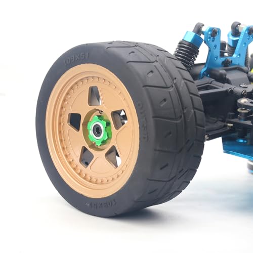 OGRC 12mm to 17mm Wheel Hex Adapter, Hex Extension for Slash Losi RC Car | Aluminum Hub, 10mm Extension, 17mm Wheel Conversion, for Traxxas Losi HPI 1/10 RC Truck Buggy, Green - color: Green