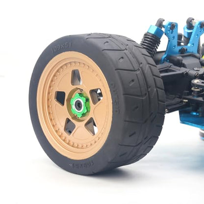 OGRC 12mm to 17mm Wheel Hex Adapter, Hex Extension for Slash Losi RC Car | Aluminum Hub, 10mm Extension, 17mm Wheel Conversion, for Traxxas Losi HPI 1/10 RC Truck Buggy, Green - color: Green