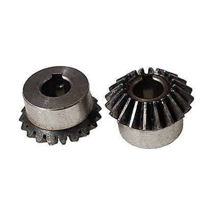 2Pcs Bevel Gear Tapered Bevel Pinion Gear Bevel Gears 2 Module 20 Teeth for Hardware Mechanical Rotation (20T 14mm Hole) - size: 20T 14mm Hole