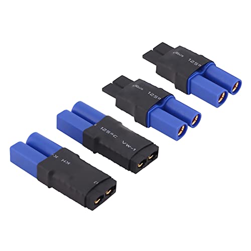 4pcs Compatible with TRX to EC5 Male Female RC Connector Adapter(E43-4)