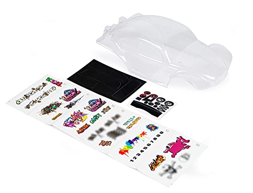 SummitLink Custom Body Clear Unpainted with Stickers Compatible for 1/10 Scale RC Car or Truck (Truck not Included) STB-C-01