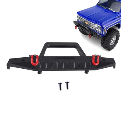 RCHUBAM Front Bumper with Trailer Hitch Hooks for 1/18 TRX4M K10 | Aluminum Alloy RC Upgrade Parts - style: Front Bumper