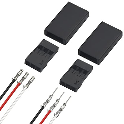 WMYCONGCONG 900 PCS Universal Servo Cable Wire Connector Male Female Crimping Pin Kit Compatible with JR Hitec Servo Connector