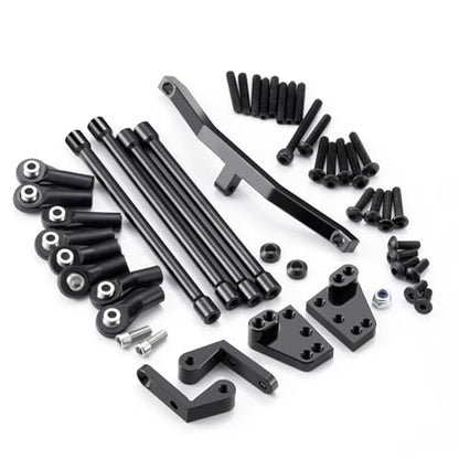 Aluminium Alloy 4 Link Kit Rear Axle with Panhard Bar Setup Upgrade Parts for 1/10 TF2 Trail Finder 2 RC Crawler Car