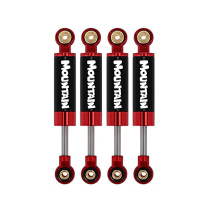 INJORA RC Shock Absorber Damper Metal 40mm Internal Spring Air Shocks for 1/24 RC Crawler Car Upgrade Axial SCX24 Deadbolt AXI90081 AXI00002 AXI00001（Black） - color: Black