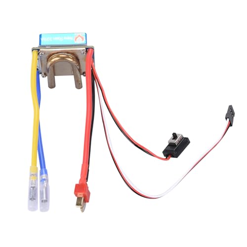 CHICHIYANG RC Steel Brushed ESC Kit, Aluminium Alloy Water-Cooled Dual Mode Brushed ESC Kit for RC Boat/Car RC Car RC Crawler - size: 320A