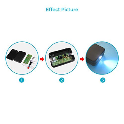 2 Pack DIY Flashlight Soldering Kit Simple Funny LED Light Soldering Practice Kit for School STEM Education and Beginners Learning Electronics - color: 2 Pack-flashlight