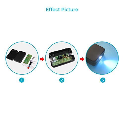 2 Pack DIY Flashlight Soldering Kit Simple Funny LED Light Soldering Practice Kit for School STEM Education and Beginners Learning Electronics - color: 2 Pack-flashlight
