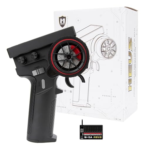 MEUS RACING Transmitter and Receiver Black+ MB24 SCX24 Body