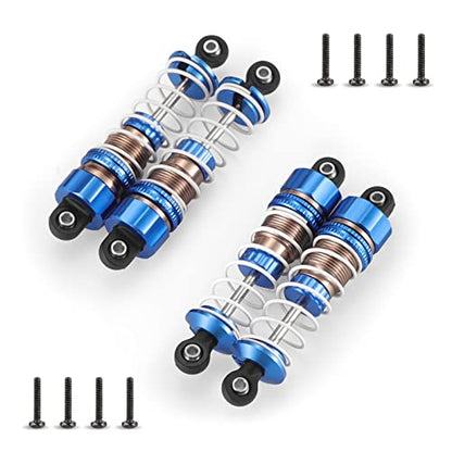 HAIBOXING RC Cars Spare Parts Aluminum Capped Oil Filled Shocks 4pcs Apply to 2021 New Version 18858 & 18859 &18859A M1882 - size: Oil Filled Shocks