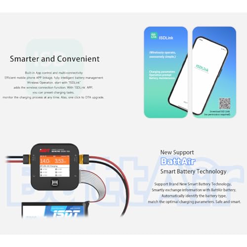 ISDT Q6 Retro 350W 16A DC Lipo Battery Balance Charger Discharger for Rc Car Hobby Battery