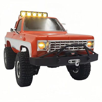 LED Roof Light Upgrade Parts, Round High Bright Roof Lamp for FMS FCX24 K5 Blazer 1/24 Scale Mini RC Pickup Truck, Desktop Off-Road Crawler RC Car Modification Accessories