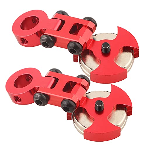 Magnetic Vehicle Body Post Mount 2Pcs for RC Car Accessories (Red) - color: Red