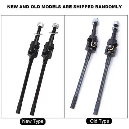 RC Front Steel Drive Shaft, CVD Drive Axles Compatible with SCX10 II 90046 90047 1/10 RC Car Model