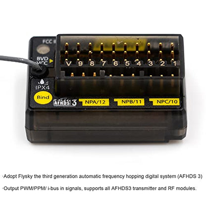 Flysky FGr12B 2.4GHz AFHDS 3 12CH PWM PPM Ibus Receiver for AFHDS3 Transmitters RF Modules NB4 PL18 NB4 Lite RC Car Boat