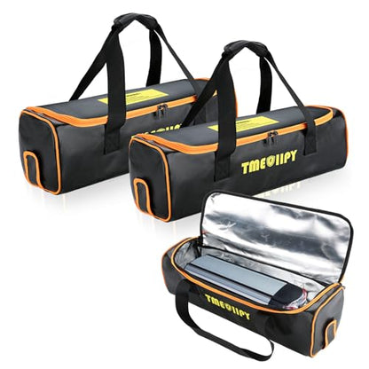 TMEOIIPY Ebike Battery Bag - Large Capacity Safe Fireproof Lipo Bag for Charging and Storage - Portable Ebike Accessory (20 x 6.3 x 6.3in) - style: 2 Pcs