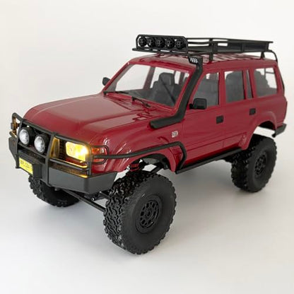 HLSFWDRIVE WPL C54-1 RC Crawler 1/16 RC Truck Off Road RTR | RC Rock Crawler 4x4 All Terrain Proportional Control 260 Motor Upgraded Chassis Counter Rotating Gearbox Hobby Toy Adult